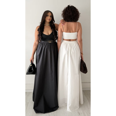 Jupe longue TALL coton noire