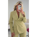 Blazer cintré épais avocado