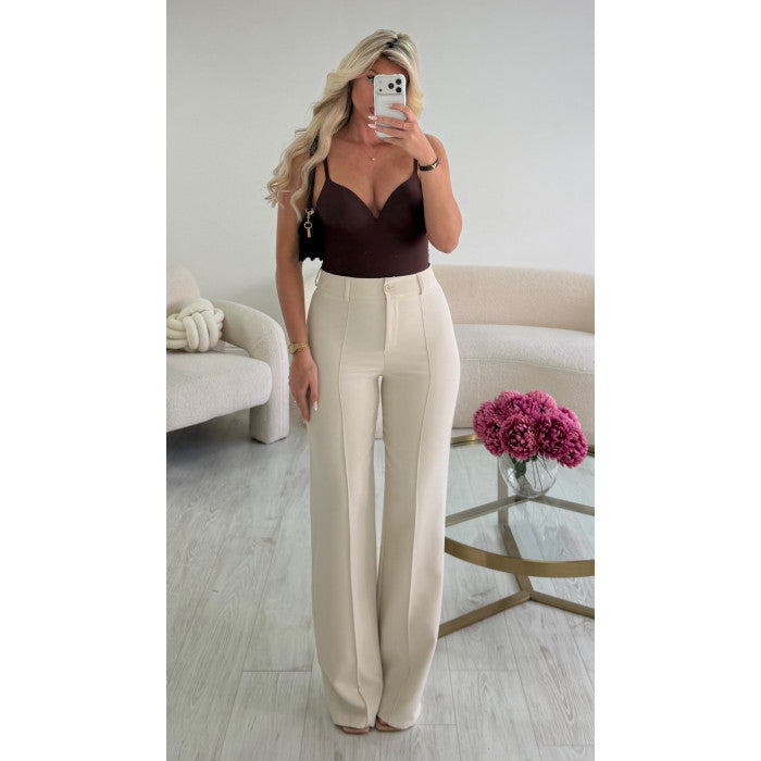 Blazer cintré/droit crème