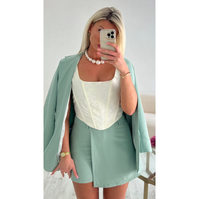 Blazer classy vert d'eau
