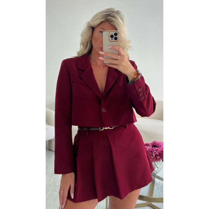 Blazer court burgandy