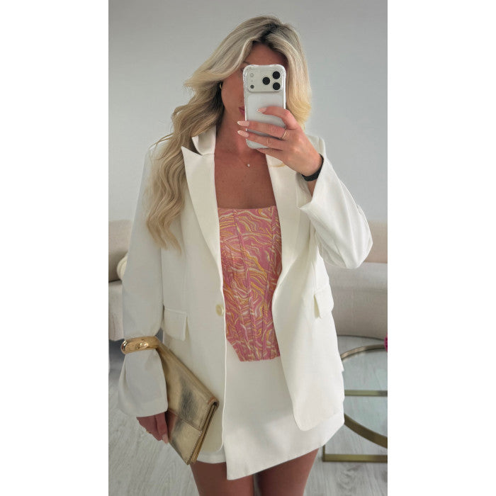 Blazer épais blanc