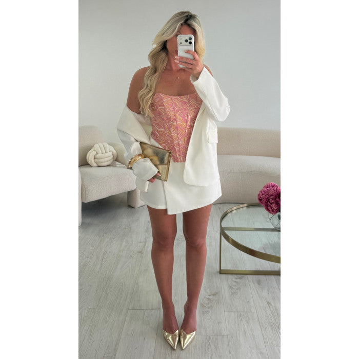 Blazer épais blanc
