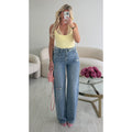 Body dentelle jaune