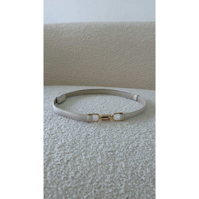 Ceinture fine beige