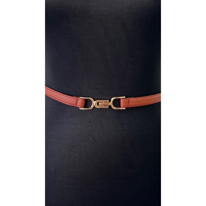 Ceinture fine camel