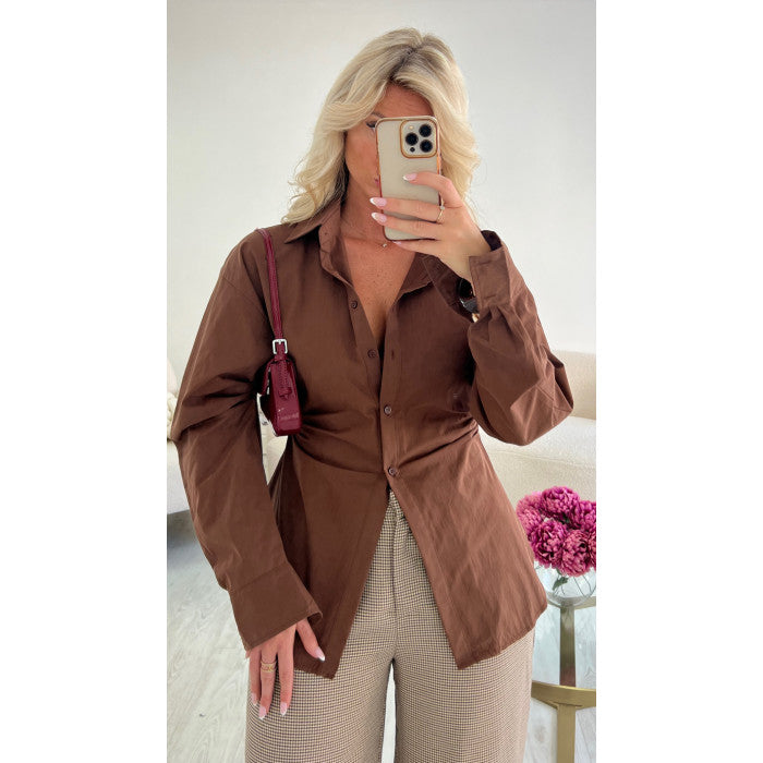 Chemise cintré brown