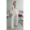 Chemise lin loose blanc