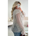 Chemise mousseline pois