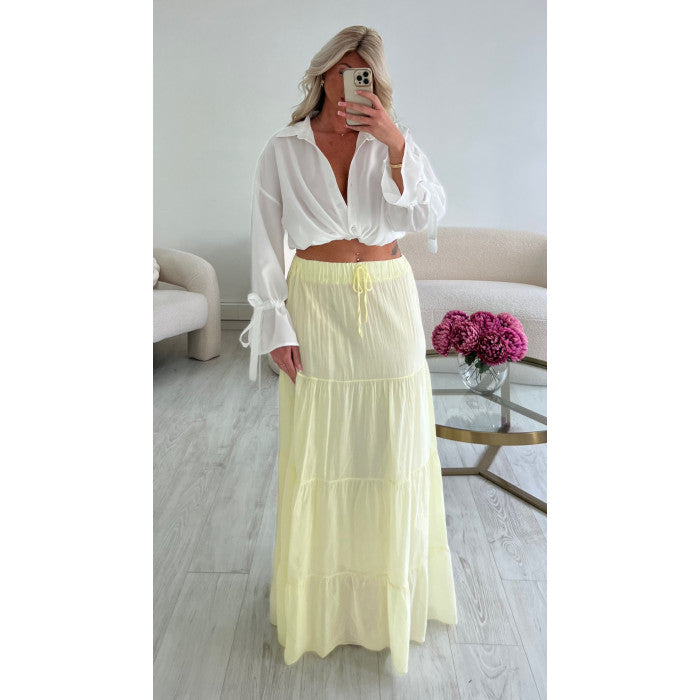 Chemise noeud blanche