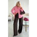 Chemise rose classique