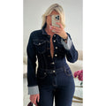 Combipantalon jeans brut extra long