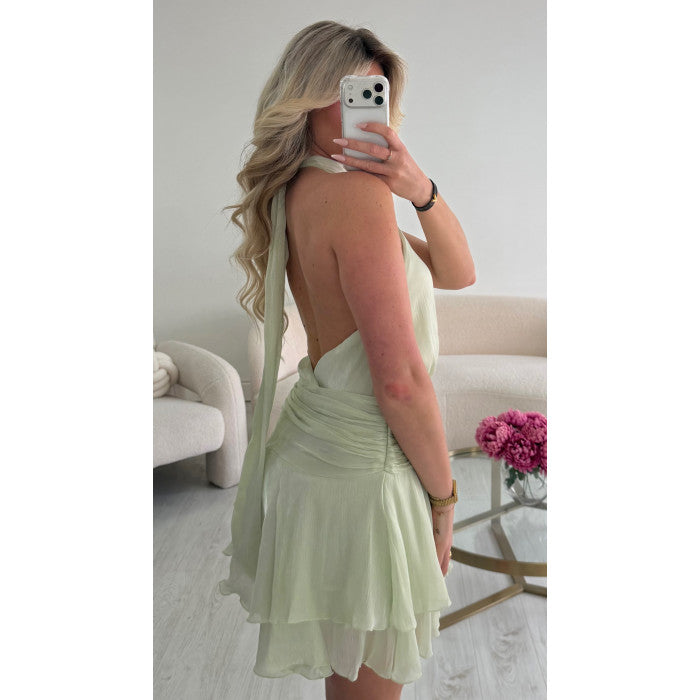 Combishort mousseline sauge