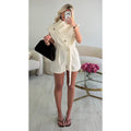 Combishort trench ivoire