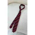 Cravate rayures bordeaux / bleu marine