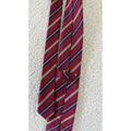 Cravate rayures bordeaux / bleu marine