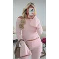 Ensemble casual rose pâle