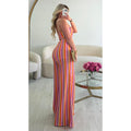 Ensemble crochet arc en ciel extra long