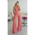 Ensemble crochet arc en ciel extra long