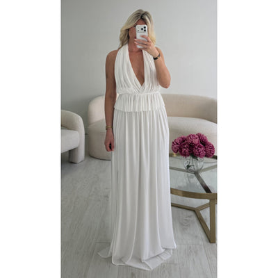 Ensemble jupe longue blanche