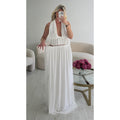 Ensemble jupe longue blanche