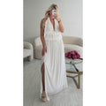 Ensemble jupe longue blanche