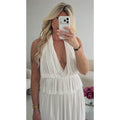 Ensemble jupe longue blanche
