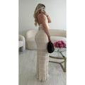 Ensemble jupe longue texturé creamy