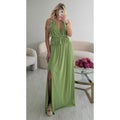 Ensemble jupe longue vert