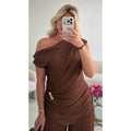 Ensemble palazzo fluide choco
