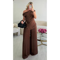 Ensemble palazzo fluide choco