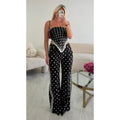 Foulard pois noir