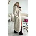 Fourrure longue creamy cintré Premium