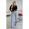 Jeans baggy extra long bleu clair