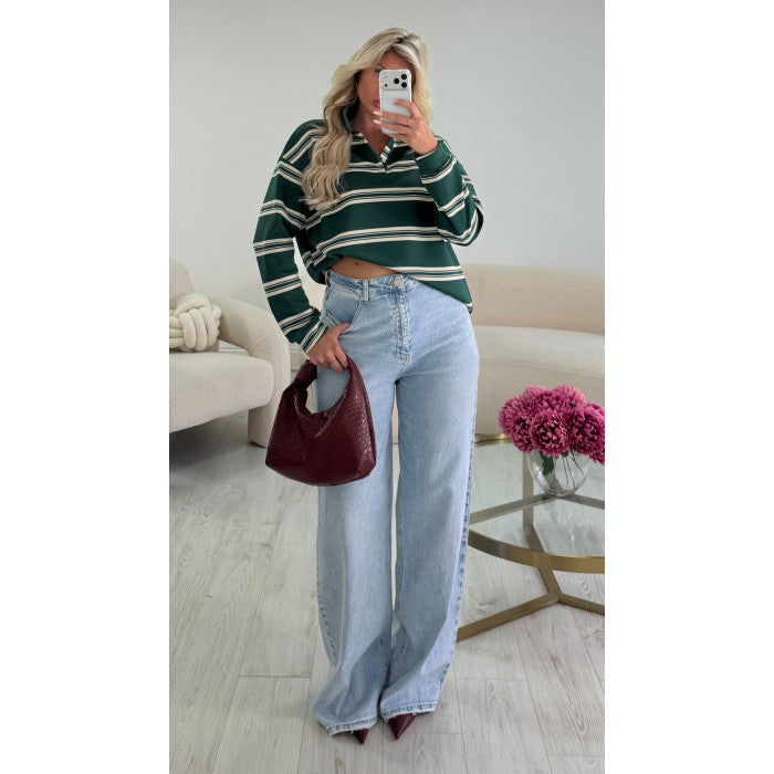Jeans baggy extra long bleu clair