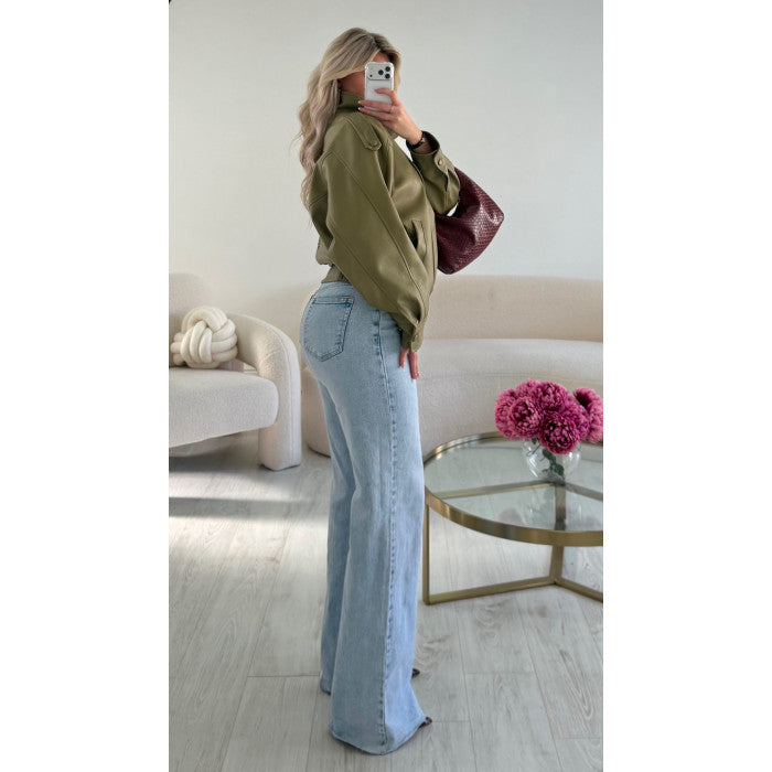 Jeans extra long bleu clair