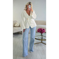 Jeans extra long bleu clair