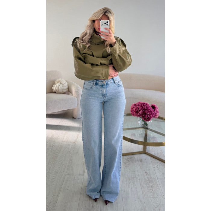 Jeans extra long bleu clair