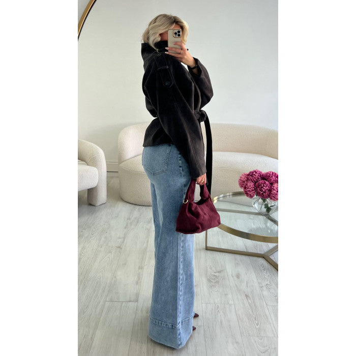 Jeans extra long bleu couture