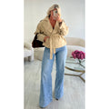 Jeans extra long bleu couture