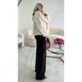 Jeans extra long chocolat