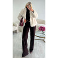 Jeans extra long chocolat