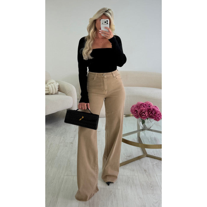 Jeans extra long mocca
