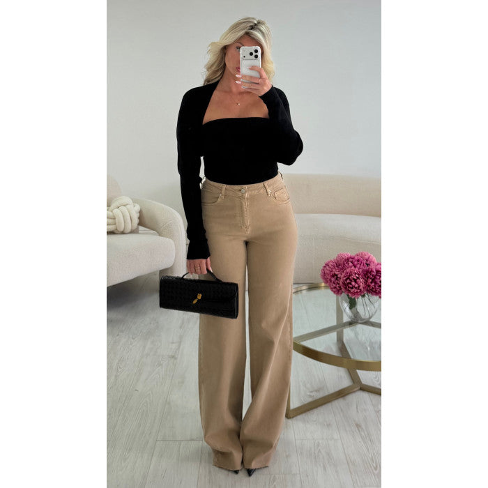 Jeans extra long mocca