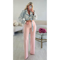 Jeans extra long rose pastel