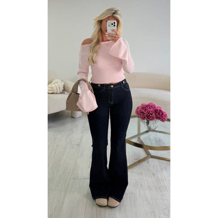 Jeans flare standard brut