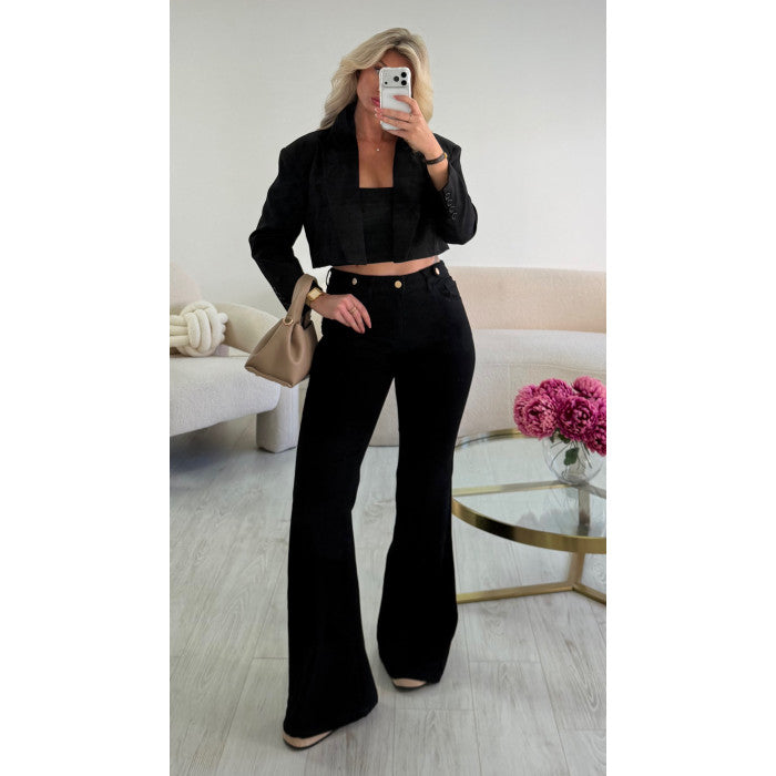 Jeans flare standard noir