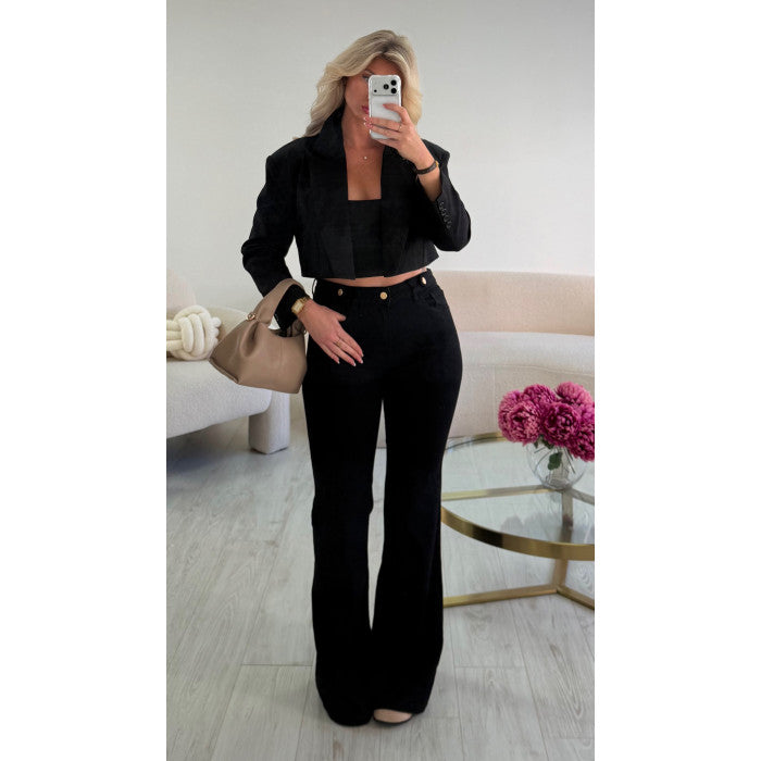 Jeans flare standard noir