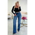 Jeans inclusif extra long bleu foncé