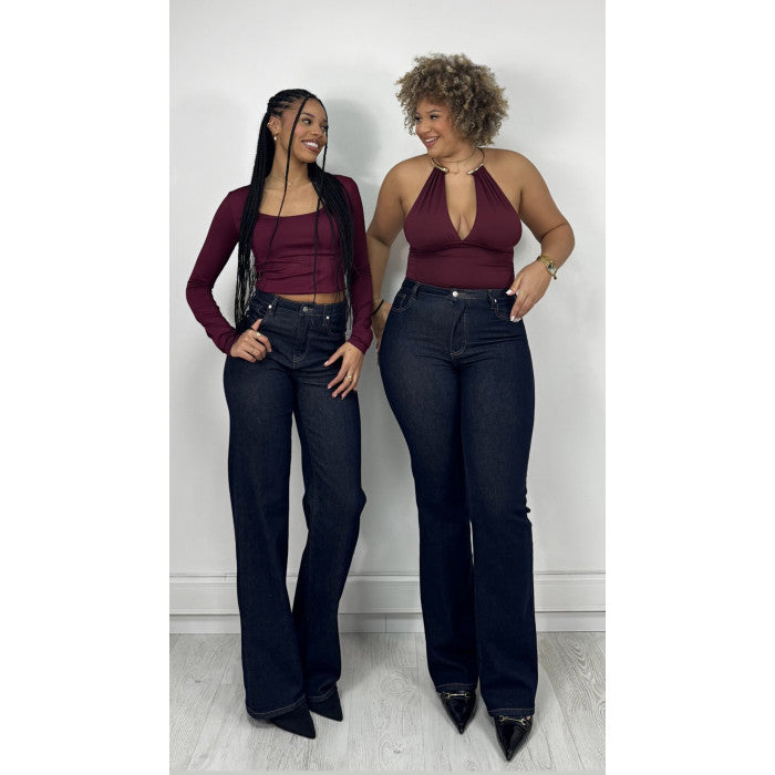Jeans inclusif extra long brut